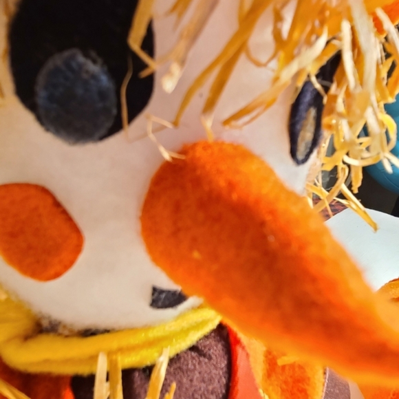 Vintage Handmade Scarecrow and Pumpkin Fall Halloween Decoration - Picture 2 of 8